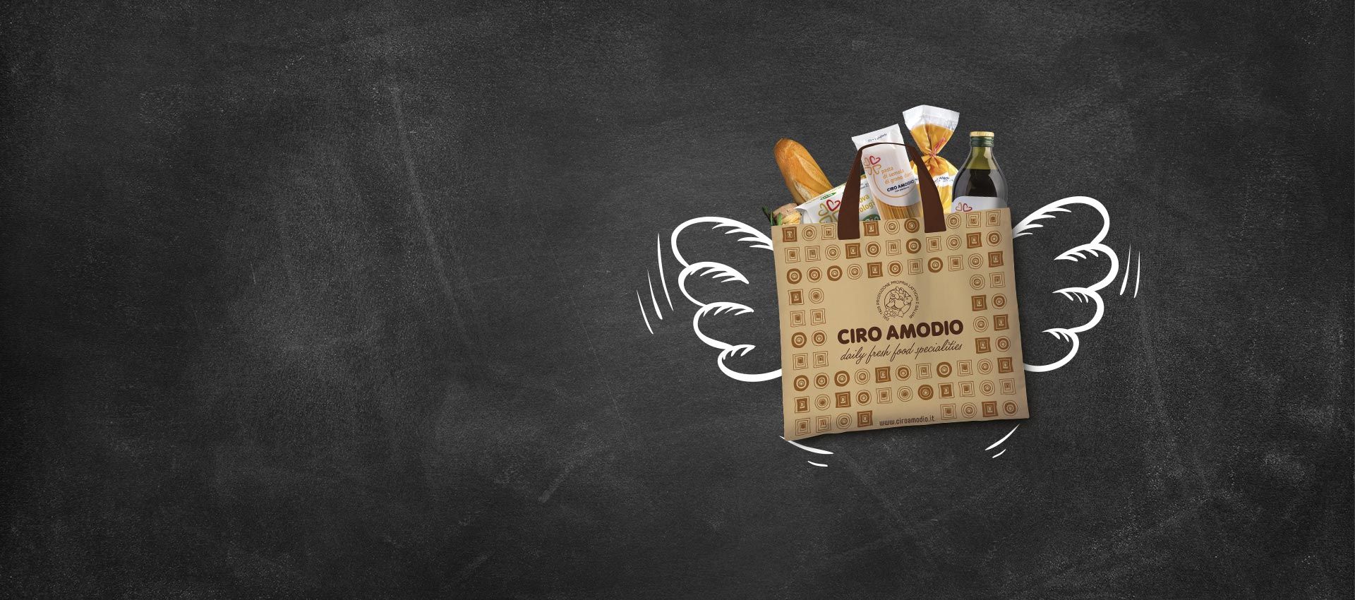 Slide Resta a casa. Pensiamo noi a portarti la spesa