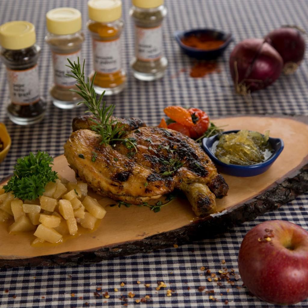 Pollo alle erbe e senape grigliato