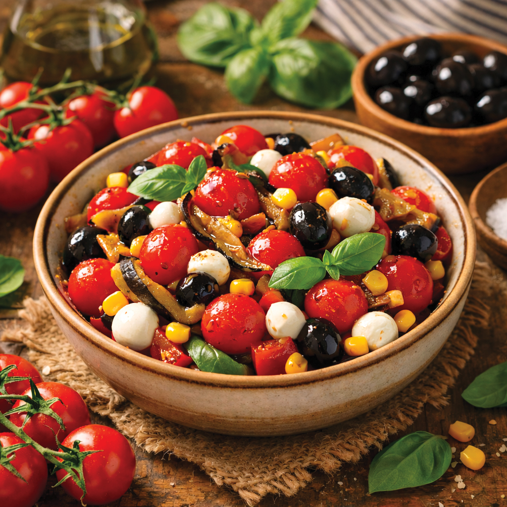 Caponata con ciliegine